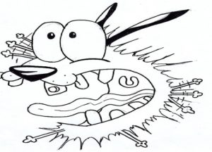 白黒ギャー！横に拡大