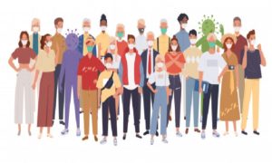 マスク群集＆ウイルス拡大７２５